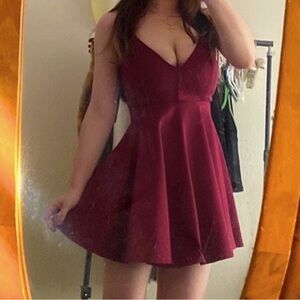 Windsor • Burgundy Mini Dress